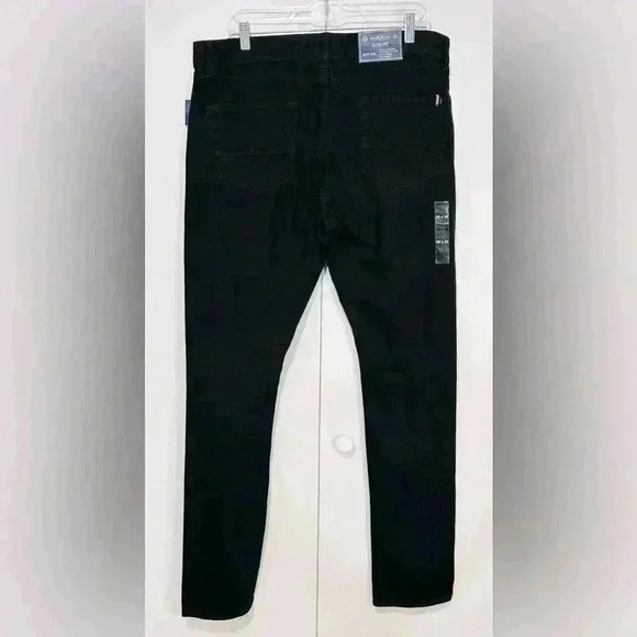 American Rag Men Jeans Shadow Dark Black 36Wx34L Slim Fit Distressed Stretch NWT - Picture 4 of 16